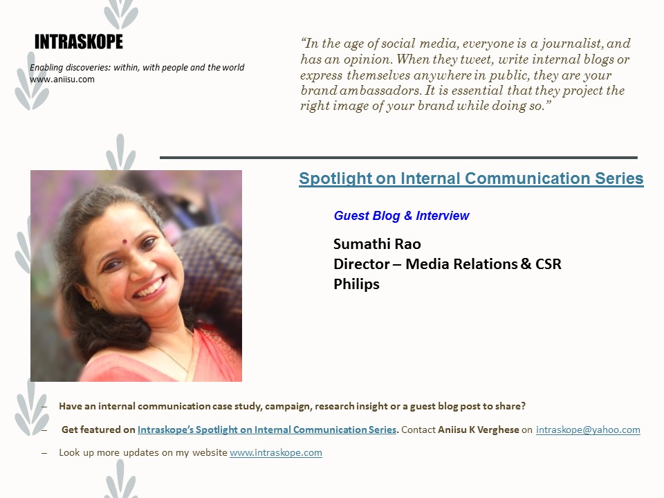 Sumathi Rajagopal Guest Interview & Blog | Sumathi Rao | Keep Your Fingers On The ...