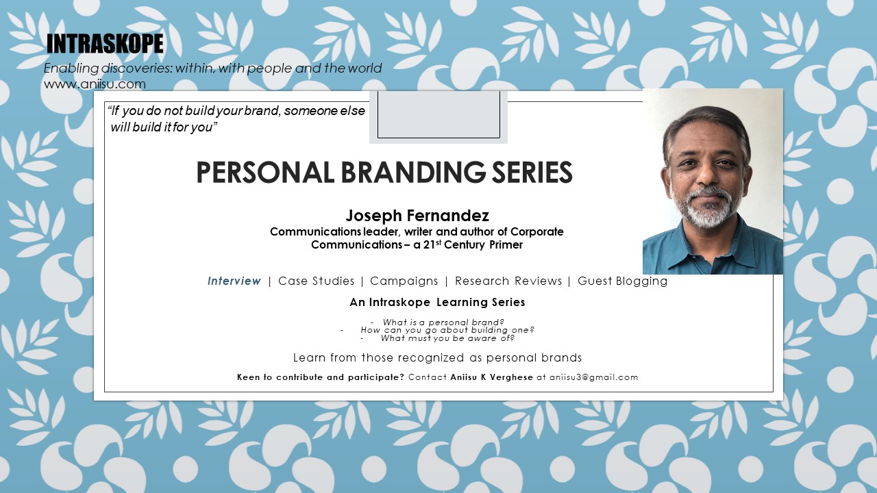 View of Personal Branding Series | Joseph Fernandez, author: Corporate ...